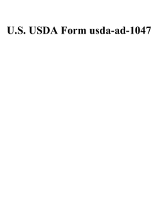 U.S. USDA Form usda-ad-1047