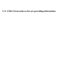 U.S. USDA Form usda-ca-for-ars-providing-information