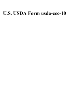 U.S. USDA Form usda-ccc-10