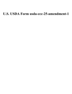 U.S. USDA Form usda-ccc-25-amendment-1