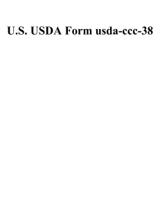 U.S. USDA Form usda-ccc-38