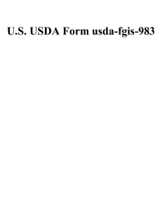 U.S. USDA Form usda-fgis-983