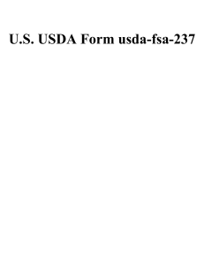 U.S. USDA Form usda-fsa-237
