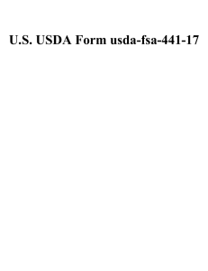 U.S. USDA Form usda-fsa-441-17