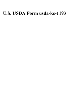 U.S. USDA Form usda-kc-1193
