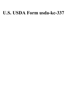 U.S. USDA Form usda-kc-337