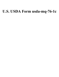 U.S. USDA Form usda-mq-76-1c
