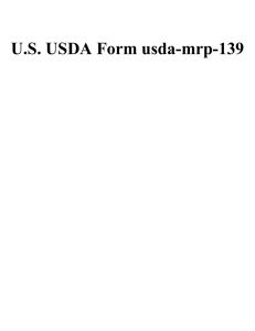 U.S. USDA Form usda-mrp-139