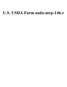 U.S. USDA Form usda-mrp-146-r
