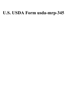 U.S. USDA Form usda-mrp-345
