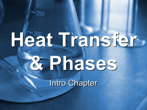 Heat Transfer &amp; Phases Intro Chapter