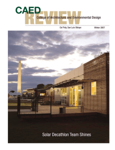 REVIEW caed Solar Decathlon Team Shines College of Architecture and Environmental Design