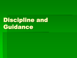 Discipline and Guidance