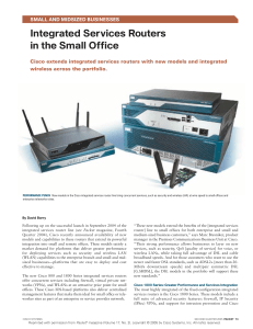Integrated Services Routers in the Small Office