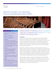 Software Provider Cuts Operating Costs by Standardizing Data Centers