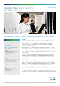 Developing New Cloud Solutions and Delivery Models EXECUTIVE SUMMARY