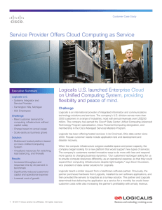 Service Provider Offers Cloud Computing as Service