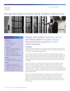 Storage Manufacturer Builds Highly Scalable Testing Cloud