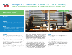 Managed Services Provider Reduces Total Cost of Ownership