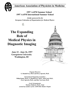 The Expanding Role of Medical Physics in Diagnostic Imaging