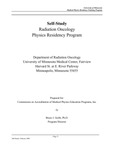 Self-Study Radiation Oncology Physics Residency Program