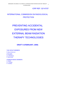 PREVENTING ACCIDENTAL EXPOSURES FROM NEW EXTERNAL BEAM RADIATION