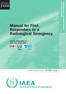 Manual for First Responders to a Radiological Emergency 2 0 0 6