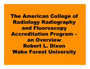 The American College of Radiology Radiography