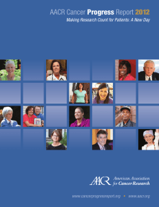 AACR Cancer Report Progress 2012