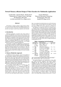 Toward Memory-efficient Design of Video Encoders for Multimedia Applications