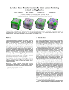 Curvature-Based Transfer Functions for Direct Volume Rendering: Methods and Applications