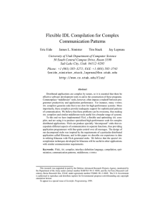 Flexible IDL Compilation for Complex Communication Patterns
