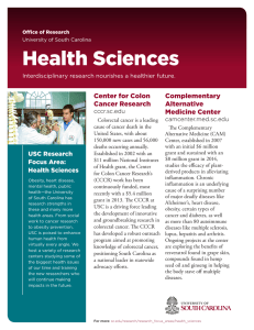 Health Sciences Center for Colon Complementary Cancer Research