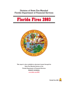 F Flloorriiddaa  F Fiirreess  22000033 Division of State Fire Marshal