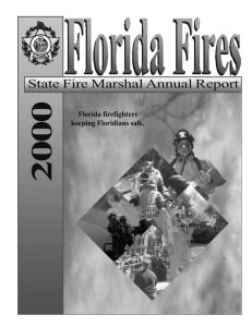 State Fire Marshal Annual Report Florida firefighters keeping Floridians safe. Florida Fires 2000