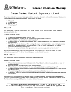Career Center: