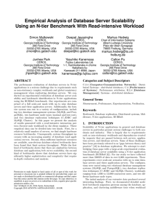 Empirical Analysis of Database Server Scalability