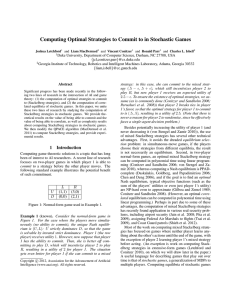 Computing Optimal Strategies to Commit to in Stochastic Games