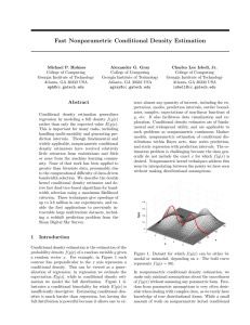 Fast Nonparametric Conditional Density Estimation