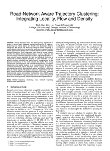 Road-Network Aware Trajectory Clustering: Integrating Locality, Flow and Density