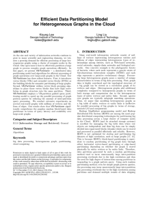 Efficient Data Partitioning Model for Heterogeneous Graphs in the Cloud Kisung Lee