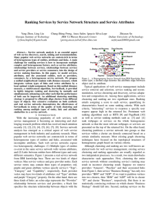 Ranking Services by Service Network Structure and Service Attributes