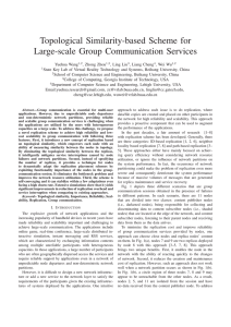 Topological Similarity-based Scheme for Large-scale Group Communication Services