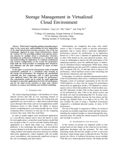 Storage Management in Virtualized Cloud Environment