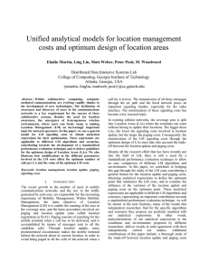 Unified analytical models for location management
