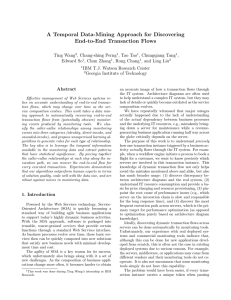 A Temporal Data-Mining Approach for Discovering End-to-End Transaction Flows