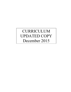 CURRICULUM UPDATED COPY December 2015