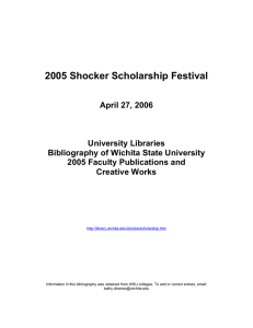 2005 Shocker Scholarship Festival