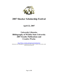 2007 Shocker Scholarship Festival