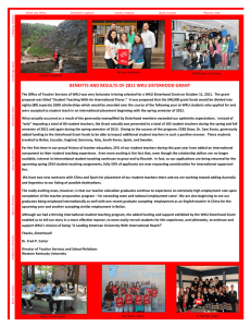 BENEFITS AND RESULTS OF 2011 WKU SISTERHOOD GRANT